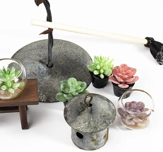 Bbiamsleep Fairy Garden Accessories 1/12 Scale Miniature Scene Fairy Garden Farm and Plant Fairy Garden Kit Outdoor Micro Landscape Decoration(Set of 9) by GreenHaven Gardens