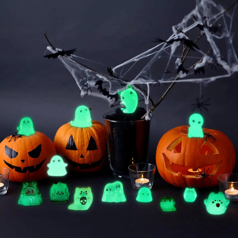 58 Pcs Luminous Mini Figures Glow in Dark Tiny Resin Figures Set Fairy House Diorama Accessories Ornament for Garden Dollhouse Craft DIY by GreenHaven Gardens