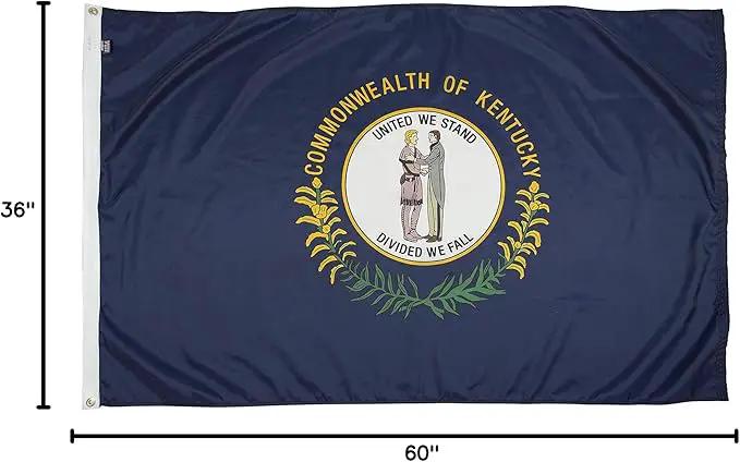 FlagSource Kentucky Nylon State Flag, Made in the USA, 3x5' by GreenHaven Gardens