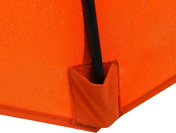 Sunnyglade 9' Patio Umbrella Outdoor Table Umbrella with 8 Sturdy Ribs (Orange) by GreenHaven Gardens