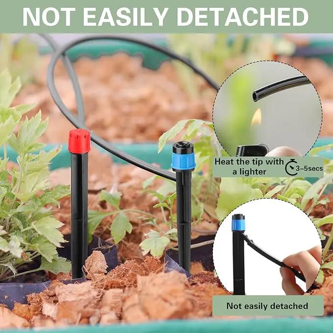 120 Pcs Drip Irrigation Emitters for 1/4'' Drip Irrigation Tubing 60 Irrigation Emitters Sprayer 60 Adjustable 360 Degree Water Flow Drippers for Patio Lawn Garden Watering by GreenHaven Gardens