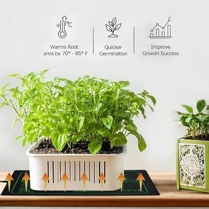 Upgrade 48"x20" Durable Waterproof Seedling Heat Mat with ETL Certified, Warm Hydroponic Heating Pad for Germination,Indoor Plant Gardening and Cutting, Brewing and Seed Starting Greenhouse by GreenHaven Gardens