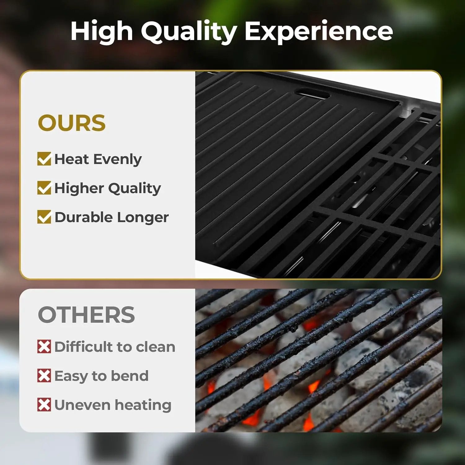 R.W.FLAME 4-Burner Gas Grill with Side Burner, Stainless Steel Propane Grill 42000BTU for Outdoor Cooking, with Porcelain-Enameled Cast Iron Grates, Baking Pan, Silver by GreenHaven Gardens