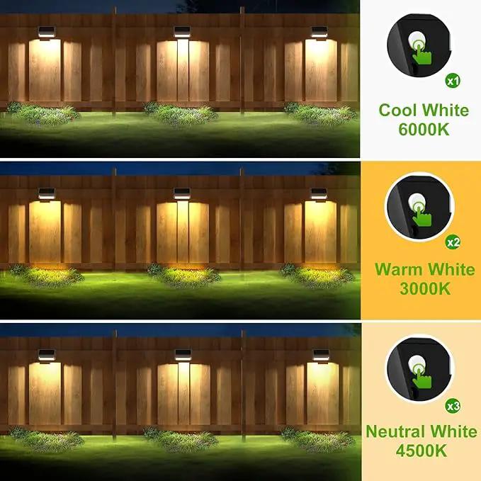 LANSOW Solar Fence Lights 10 Pack, Cool ，Warm and White, Solar Deck Lights Outdoor Waterproof, Dusk to Dawn Solar Powered Decor for Outside, Step, Yard, Patio, Wall, Stair by GreenHaven Gardens