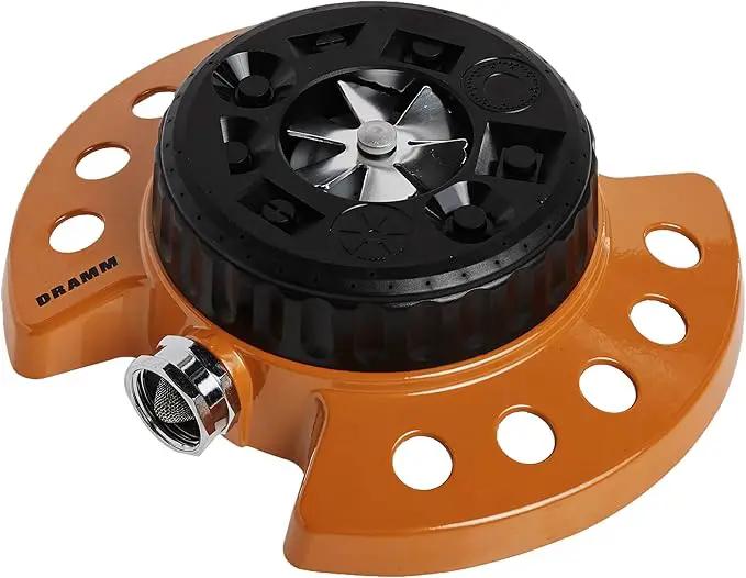 Dramm Available 15022 ColorStorm 9-Pattern Premium Turret Sprinkler with Heavy-D, Orange by GreenHaven Gardens