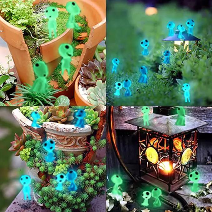 Oismys Glow in Dark Tree Elves Fairy 20Pcs Luminous Ghost Micro Landscape Accessories Garden Decoration Outdoor Patio Lawn Yard Fish Tank Potted Plants Kit by GreenHaven Gardens