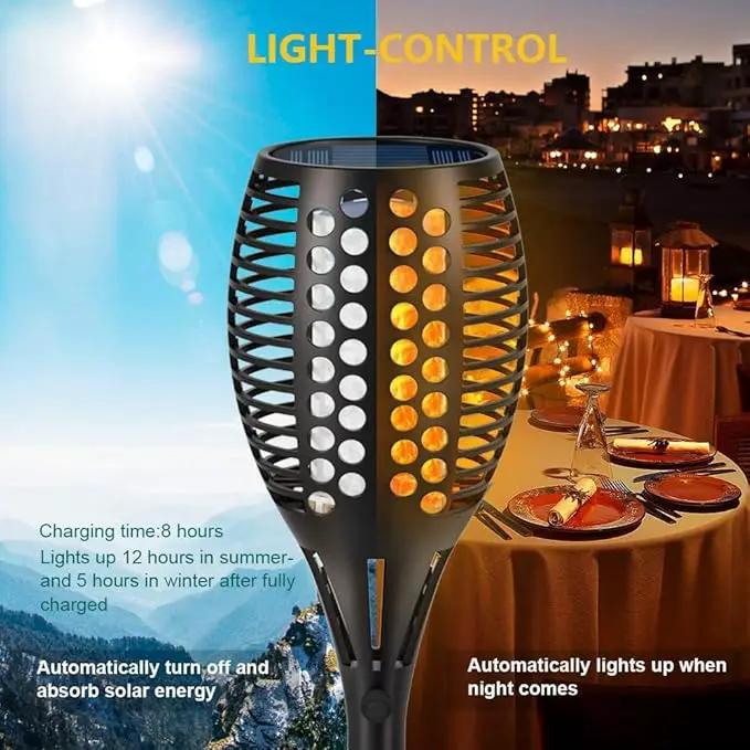 Aityvert Solar Lights - 43" Flickering Flames Torch Lights for Outdoor, Waterproof, Landscape Decoration, Dusk to Dawn Auto On/Off Security (6 Pack) by GreenHaven Gardens