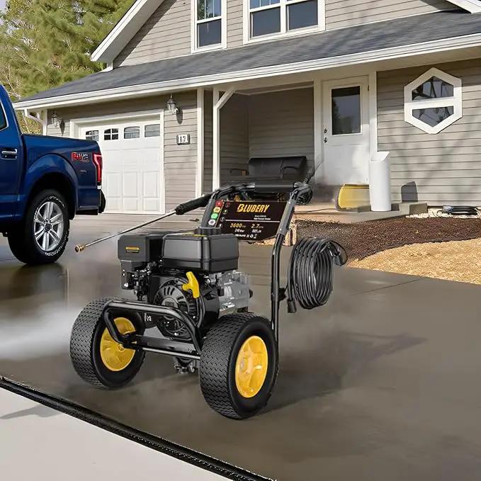 Heavy-Duty Gas Pressure Washer, 3600Psi at 2.7Gpm Power Washer,Portable, 30feet Pressure Hose,Industrial Style,Axial Cam Pump, for Siding, Driveway, House, Car, RV, Paint Preparation etc by GreenHaven Gardens
