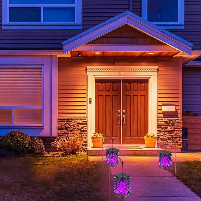EOYIZW Solar Lights Outdoor, 99 LEDs Solar Lantern - IP65 Waterproof Garden Lights Decor for Halloween Yard Porch Patio 2 Pack by GreenHaven Gardens