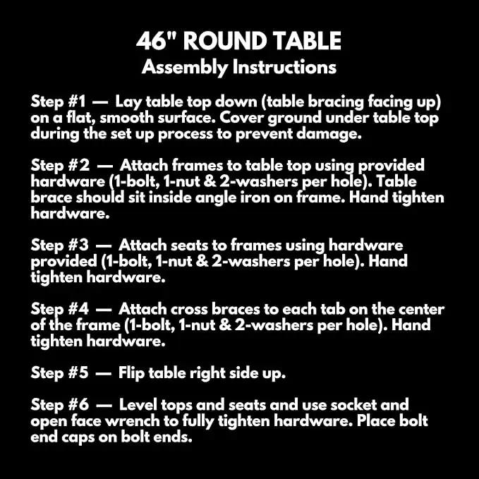 Heavy-Duty Portable Outdoor Picnic Table with Umbrella Hole, Punched Steel Commercial-Grade Patio Dining Furniture Made in America (46" Round Top, Textured Sandstone) by GreenHaven Gardens