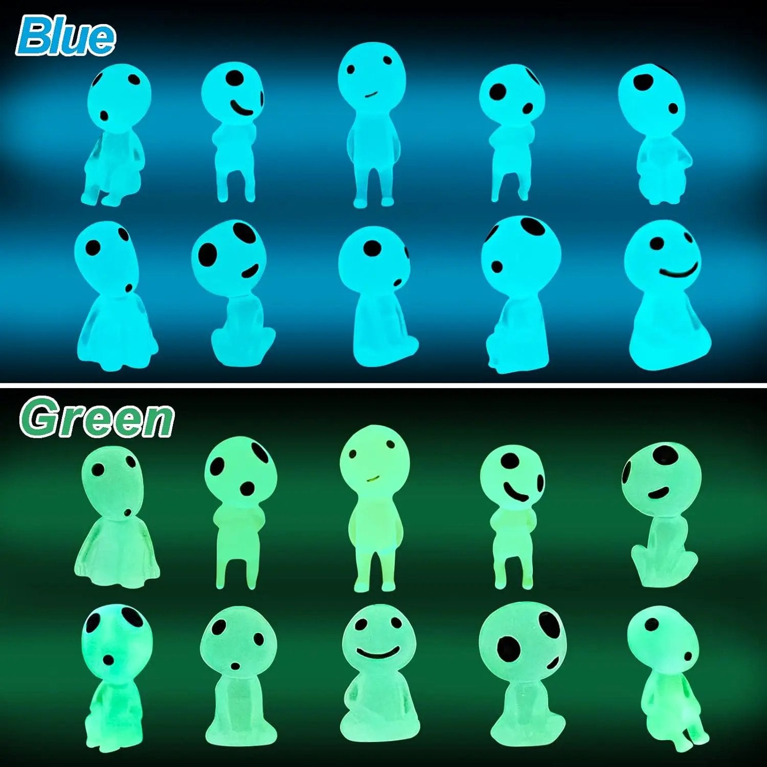CCINEE 20Pcs Glow in Dark Tree Elves Fairy Luminous Ghost Micro Landscape Accessories Miniature Tree Elves Decoration for Garden Landscape Aquarium Dollhouse Potted Plants Decoration by GreenHaven Gardens