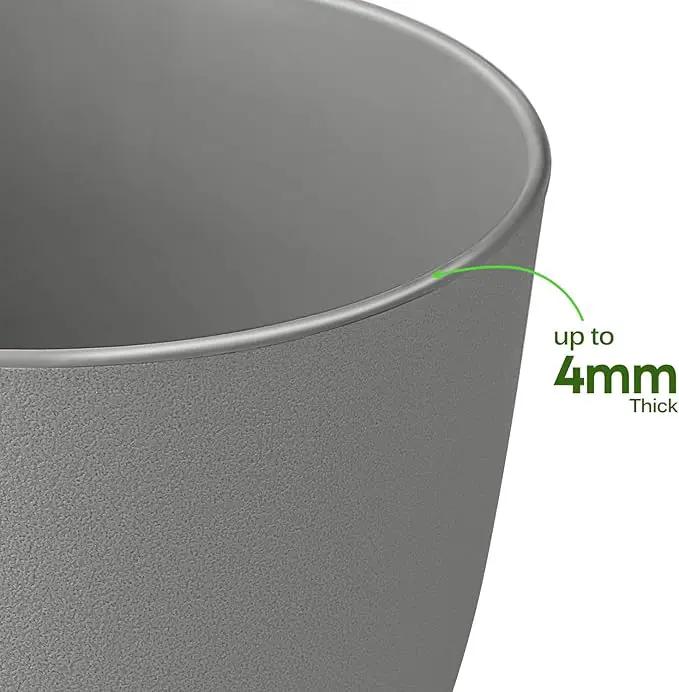 Plant Pots 8 Inch Set of 2, Flower Pots with Multi Mesh Drainage Holes, Planters for Indoor Outdoor Garden Plants and Flowers by GreenHaven Gardens