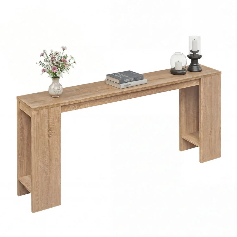 71 Inches Long Console Table with Storage for Hallway by DirectDeals