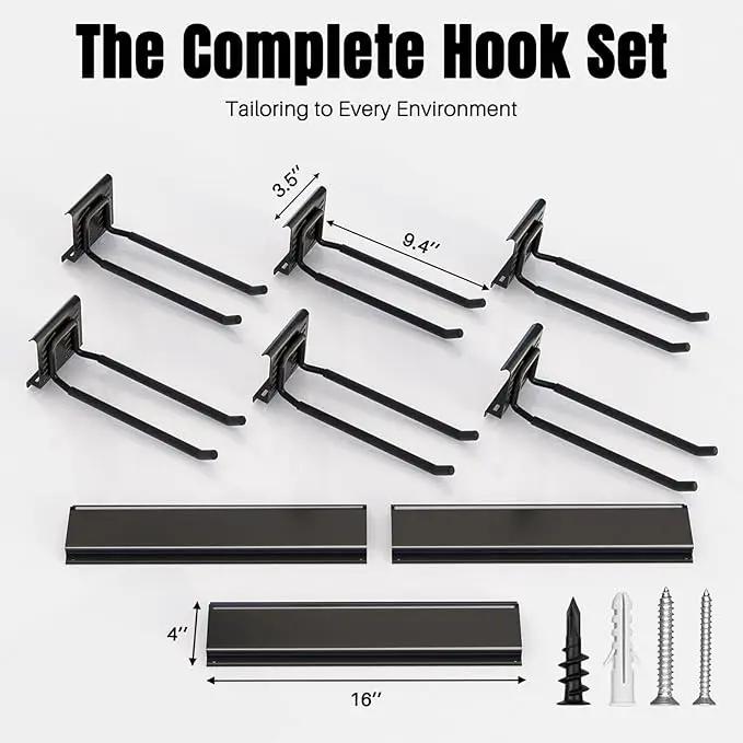 Garage Garden Tool Organizer Wall Mount, Heavy Duty Garage Tool Storage Rack 48 Inches, Max Load 330lb - Shovel, Rake, Folding Chair, Weed Eater Storage by GreenHaven Gardens