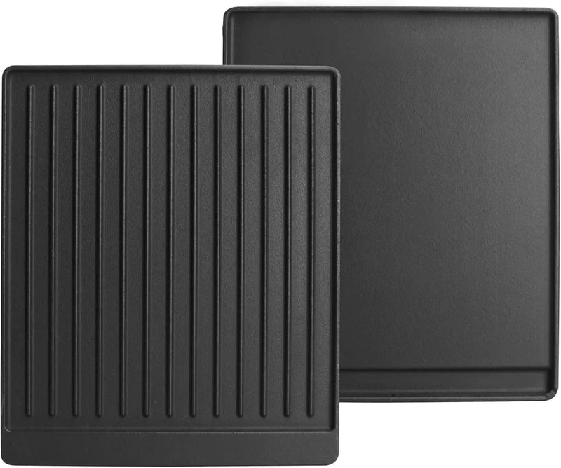 2-in-1 Reversible 15” x 12.8” Pre-Seasoned Cast Iron Cooking Griddle for Gas Stove/Charcoal/Electric/Propane/Gas Grill, Flat Griddle Top Plate for Broil King Crown and Signet Series Grill by GreenHaven Gardens