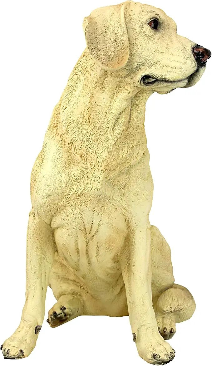 Design Toscano Golden Labrador Retriever Dog Garden Statue, 15 Inch, Full Color by GreenHaven Gardens