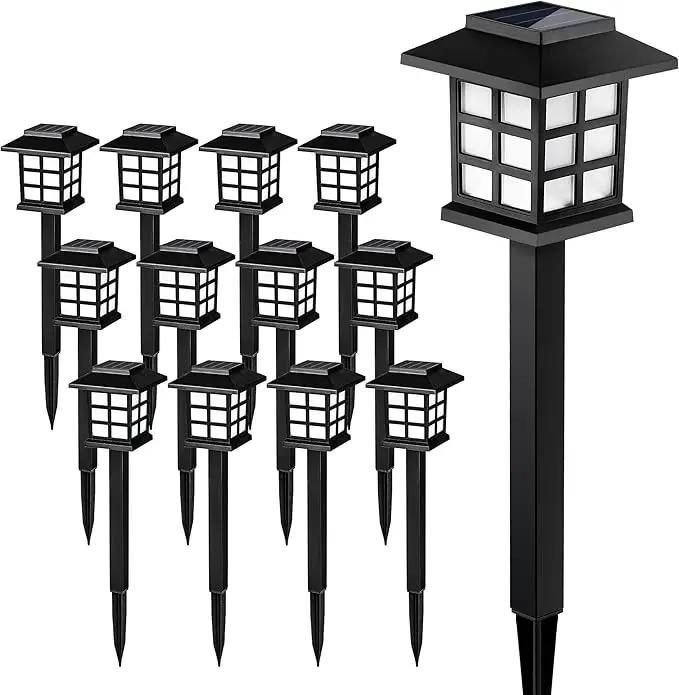 SOLPEX Solar Outdoor Lights,12 Pack Solar Path Lights, Solar Walkway Lights Outdoor, Solar Garden Lights, Solar Pathway Lights Outdoor Waterproof for Garden, Yard, Landscape and Driveway(Cold White) by GreenHaven Gardens