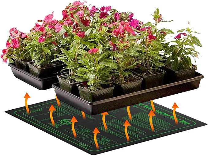 iPower 20" x 20" Waterproof Durable Seedling Heat Mat Warm Hydroponic Plant for Indoor Gardening Germination Starting, 2 Pack by GreenHaven Gardens