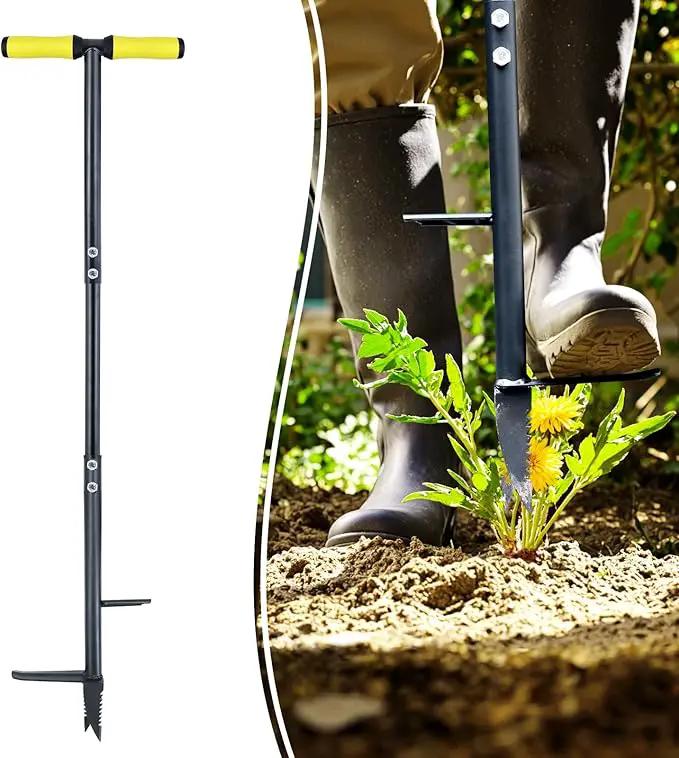 Colwelt Weed Remover Tool 39’’, Weed Puller Root Remover with Thick Steel Claw, Long Handled Weeding Tool with Easy Foot Ejector, Stand Up Garden Weeder Tool for Lawn Grass Dandelion Removal by GreenHaven Gardens