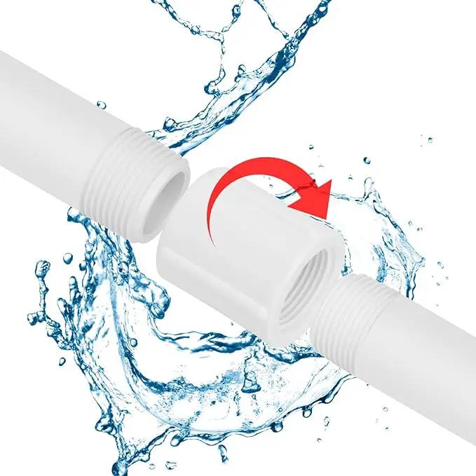 10Pack 1" Double Female Thread PVC Pipe Coupling Adapter Pipe Fitting Connector (Female x Female) SCH40 1Inch PVC Female Threaded Pipe Coupling for Sprinkler,Irrigation,Swimming Pools by GreenHaven Gardens