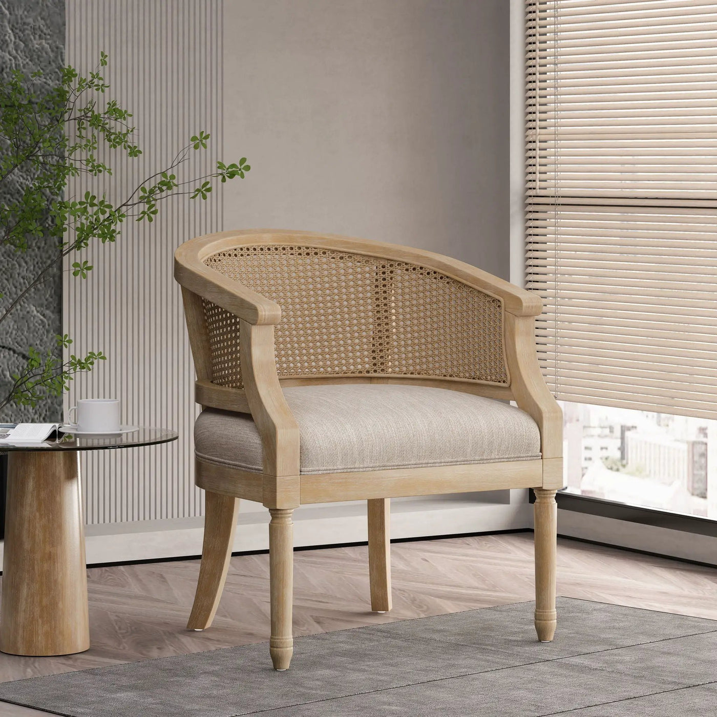 Curved Backrest Accent Chair by HouseOfZazla