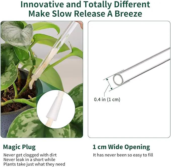 6.4 oz Medium Plant Self Watering Globes, Light Iridescent Glass Water Bulb for Indoor Plants While Away, Automatic Plant Waterer Self-Watering Stakes, Plant Thing for Plant Parents, 2 Pack by GreenHaven Gardens