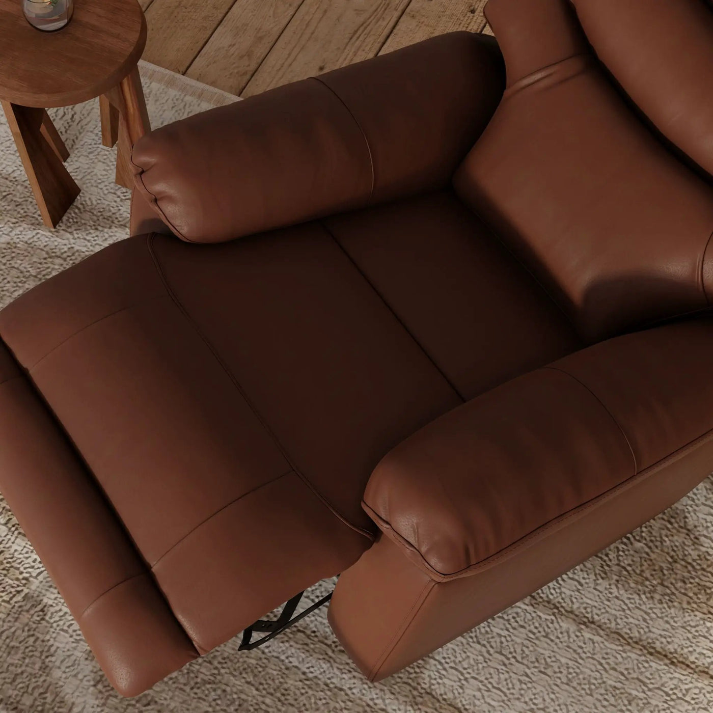 Oslo Antelope - Swivel Glider Recliner With Manual Footrest by Unique Piece Furniture