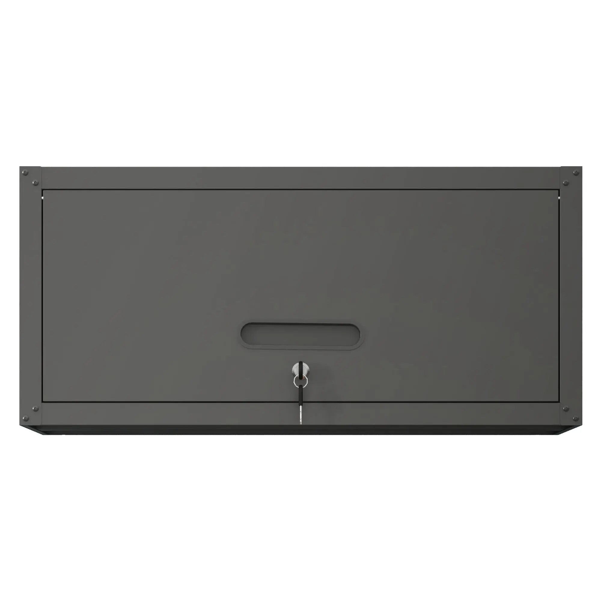 Heavy Duty, Metal Wall Mounted Tool Storage Cabinet Steel Metal Garage Storage Cabinet - Black / Gray by HouseOfZazla