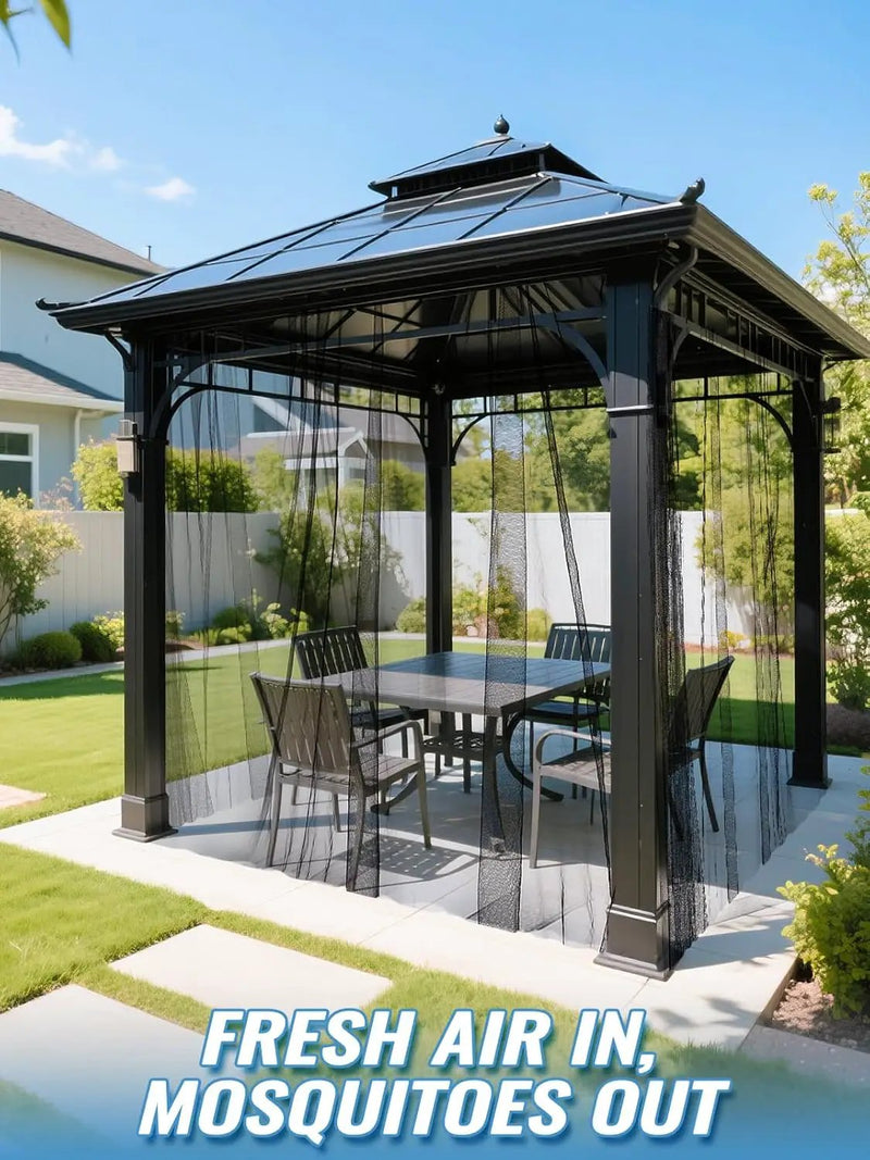 33x10ft Large Mosquito Net, Mesh Netting for Garden Skin and Plants Protection, Patio Bird Bug Screen, Black by GreenHaven Gardens