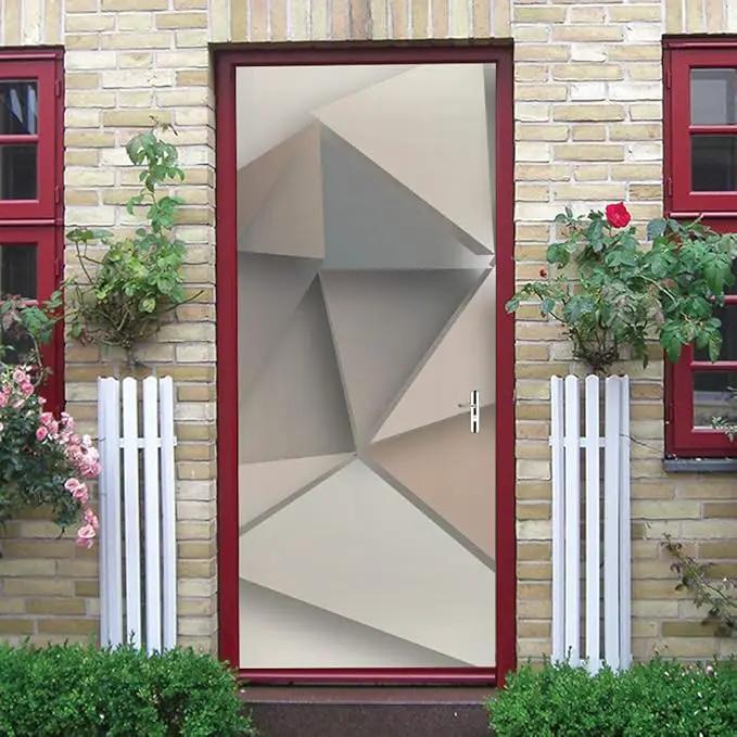 3D Door Stickers Murals - Peel & Stick - 3D Effect - Waterproof - White - Modern - Geometric - Bubble Theme - Wall & Door - Adult - 37.4 x 78.7 Inch by GreenHaven Gardens