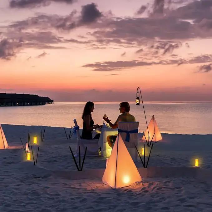 Hompavo 【Upgraded】 LED Flame Lights with Remote & Timer, 4-Mode Rechargeable Battery Operated Flameless Candles, Waterproof Pillar Flickering Lanterns for Bathroom Patio Wedding Halloween Home Decor by GreenHaven Gardens