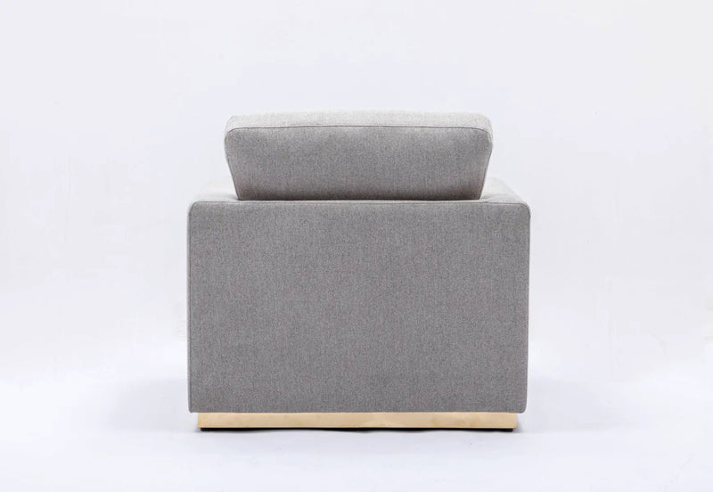 Valin - Linen Chair For Living Room - Gray by Unique Piece Furniture