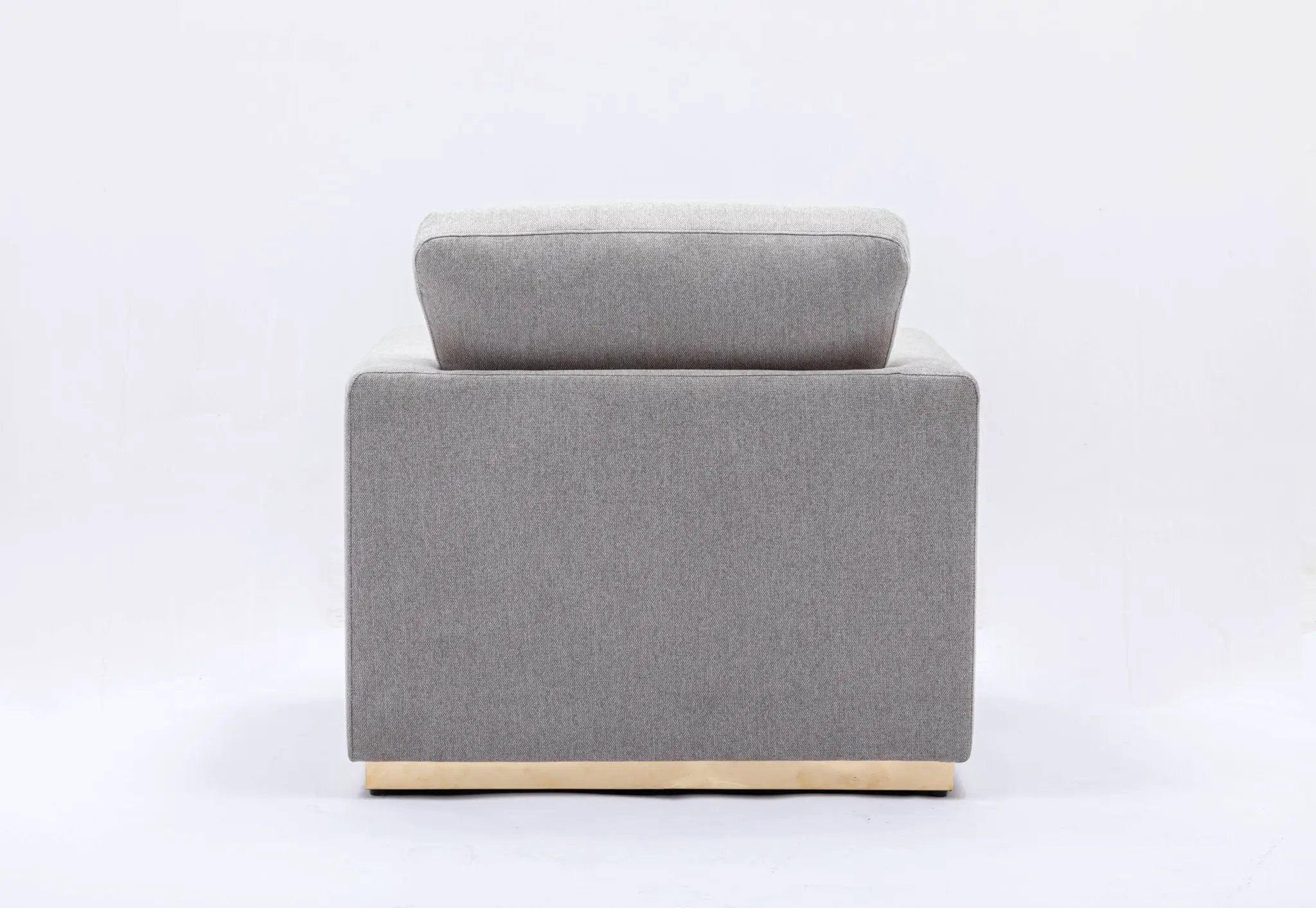 Valin - Linen Chair For Living Room - Gray by HouseOfZazla