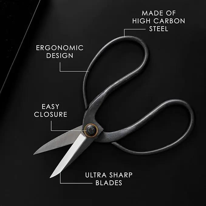 Professional Bonsai Butterfly Scissors | Pruning Shears for Trimming Plants | Japanese Gardening, Bonsai Tools | Garden Scissors by GreenHaven Gardens