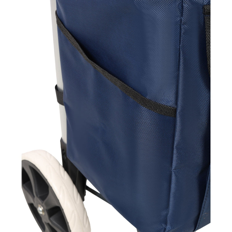 Foldable Shopping Trolley With Wheels And Waterproof Bag - Blue by HouseOfZazla
