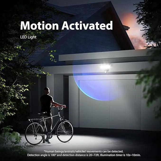 Onforu 75W LED Motion Sensor Outdoor Lights, Dusk to Dawn Flood Light Outdoor Motion Sensor, Hardwired Security Lights Floodlights Outside 7500LM 6500K Daylight IP65 Waterproof (Brown) by GreenHaven Gardens