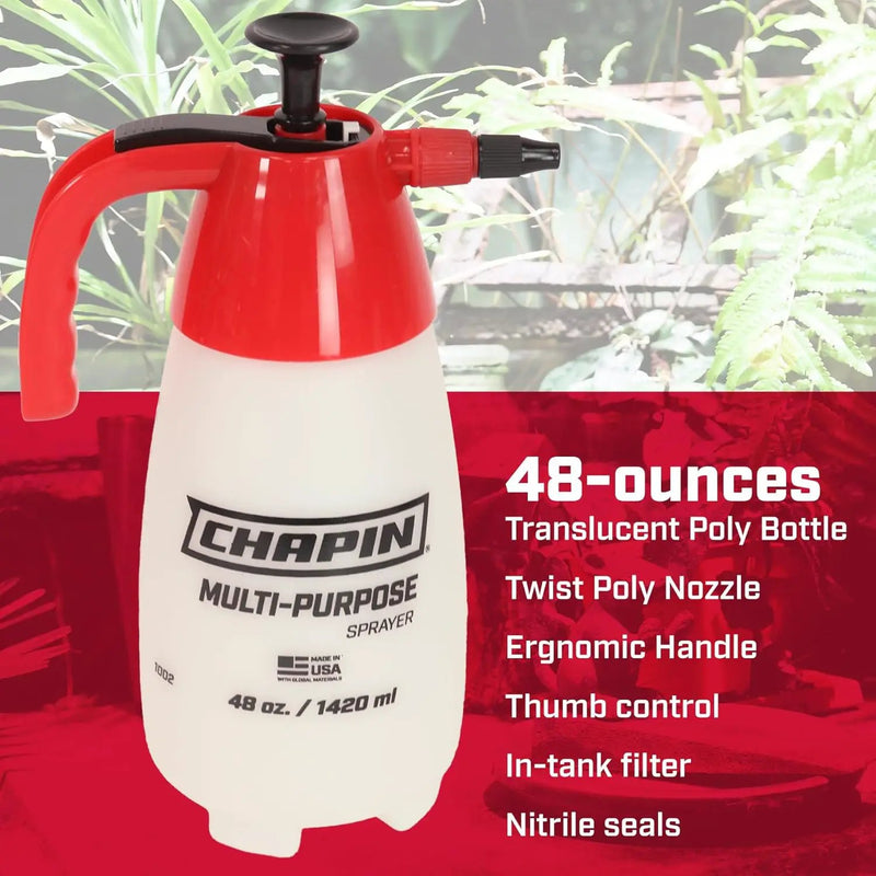 Chapin International 10022: Value Pack, 2-Pack, 48-Ounce Handheld Multi-Purpose Pump Sprayer for Fertilizers, Herbicides and Pesticides by GreenHaven Gardens