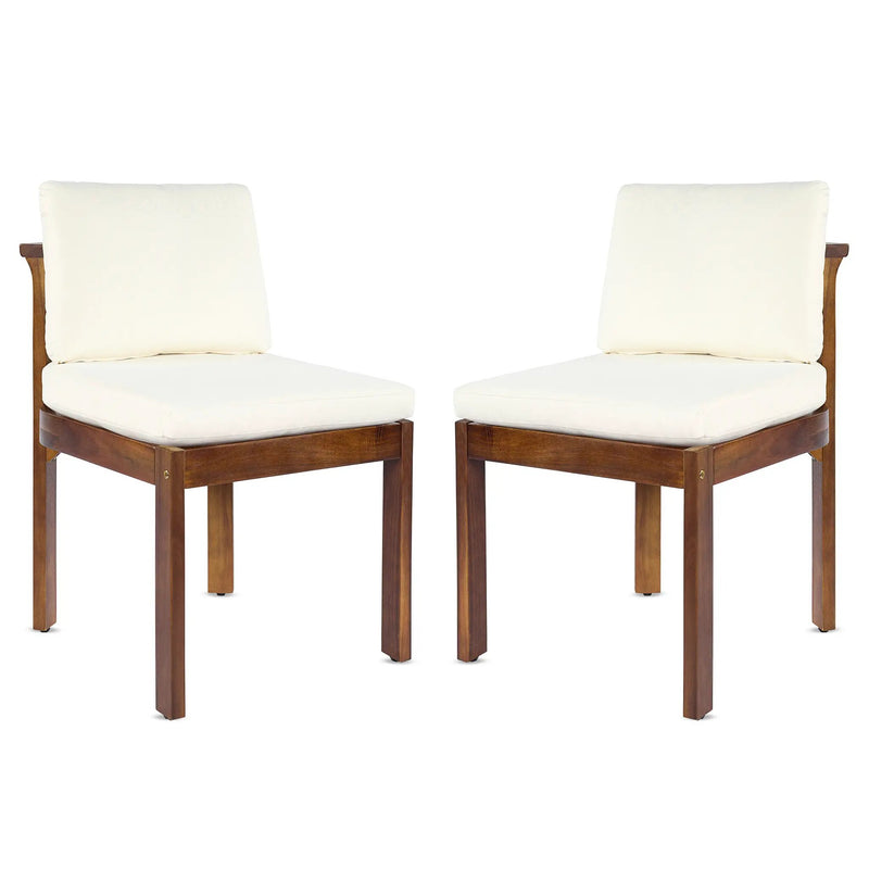 Acacia Wood Outdoor Dining Chair (Set of 2) by HouseOfZazla