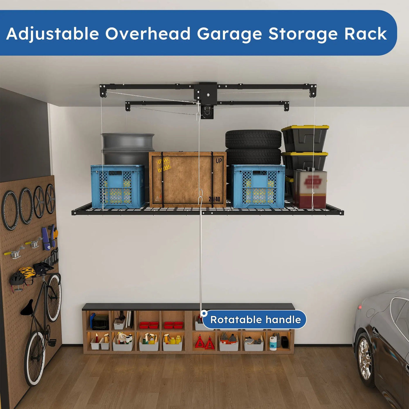 Overhead Garage Storage Rack by HouseOfZazla