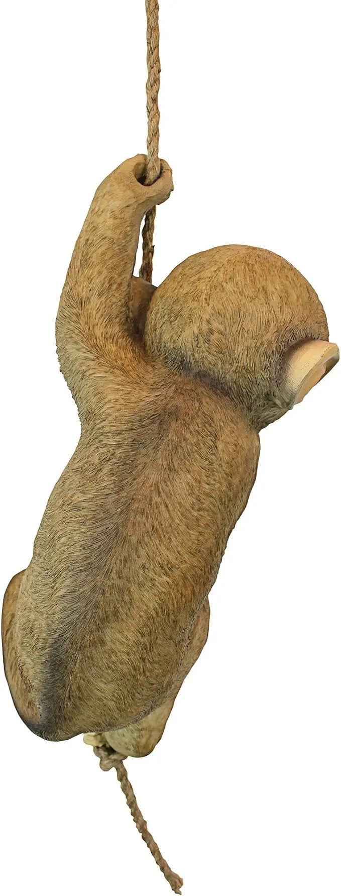 Design Toscano Chico the Chimpanzee Baby Monkey Hanging Indoor/Outdoor Animal Statue, 16 Inch Long, Cast Stone Resin, Brown Painted Finish by GreenHaven Gardens