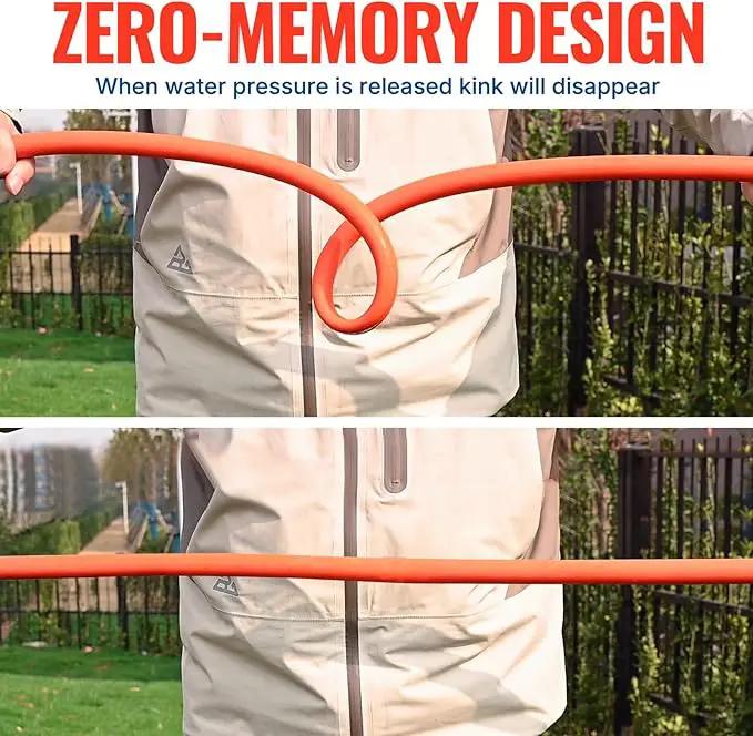 YAMATIC Heavy Duty Garden Hose 5/8 in x 50 ft with Swivel Fitting, Super Flexible Water Hose, All-weather, Lightweight, Burst 600 PSI by GreenHaven Gardens