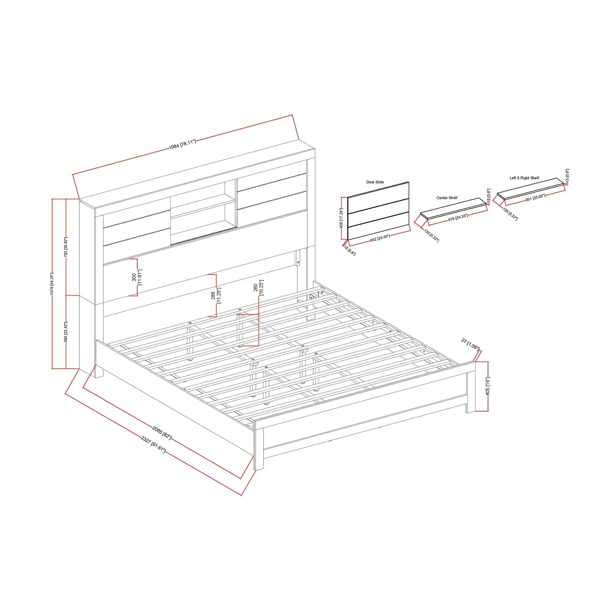 Urban - 5 Piece Set With Bookcase
