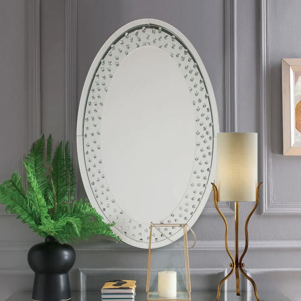 Nysa - Accent Decor - Mirrored & Faux Crystals by Unique Piece Furniture