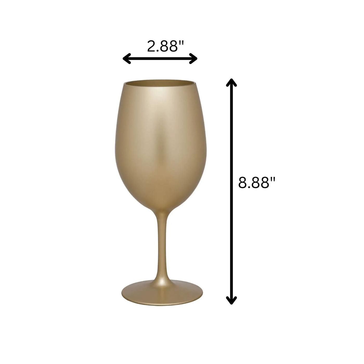 Leadingware Tritan Hammer Plastic Wine Glasses (Set of 4) by HouseOfZazla