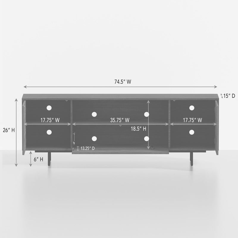 Adeline - 3 Door TV Console by HouseOfZazla
