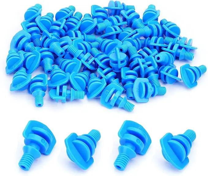 MroMax 50Pcs 360 Degree Micro Sprayer Automizing Sprinkler Nozzle Hydroponic Aeroponic Misters Fan Jet for Miniature Garden Lawn Plant Irrigation System Blue by GreenHaven Gardens