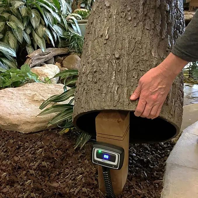 Aquascape Faux Oak Stump Cover for Yard, Landscape, and Garden | 78259 18.5-inches H x 15-inches Dia. by GreenHaven Gardens