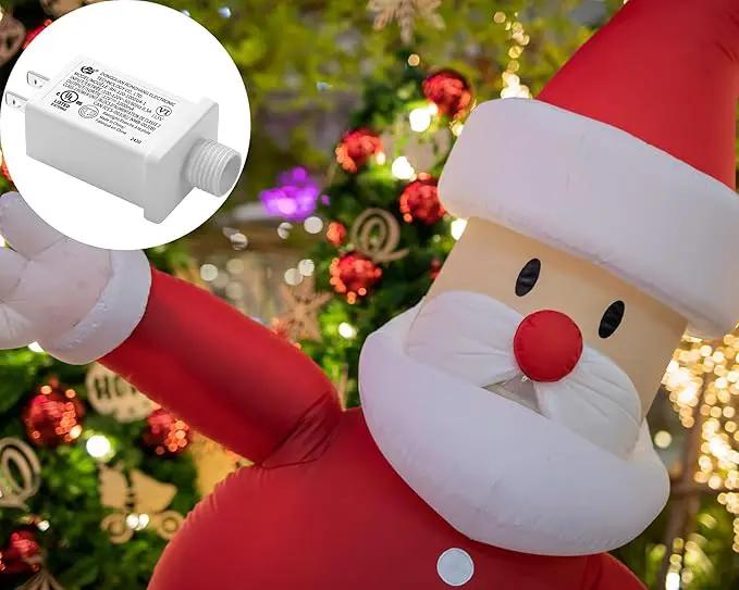 Replacement Yard Inflatable Adapter Power Supply Adaptor - 12V 1.0A 1Pcs - Inflatable Plug Replacement Class 2 Power Supply - White - for Christmas Tree Light/Thanksgiving Yard Blow Up Decorations by GreenHaven Gardens