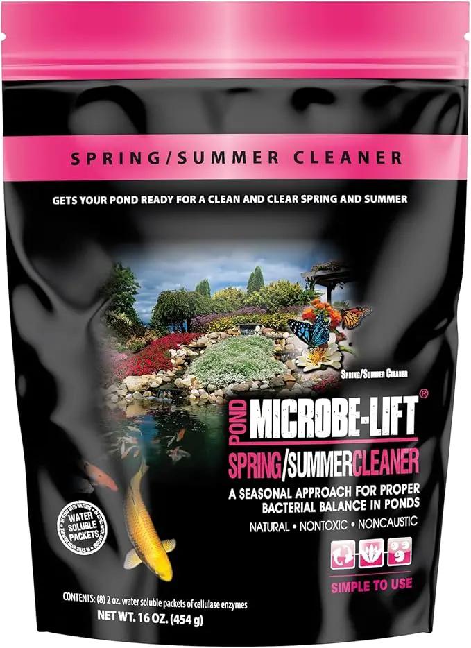 MICROBE-LIFT 10XSSCX1 Spring and Summer Pond and Outdoor Water Garden Cleaner, Safe for Live Koi Fish, Plant Life, and Decor, 16 Ounces by GreenHaven Gardens