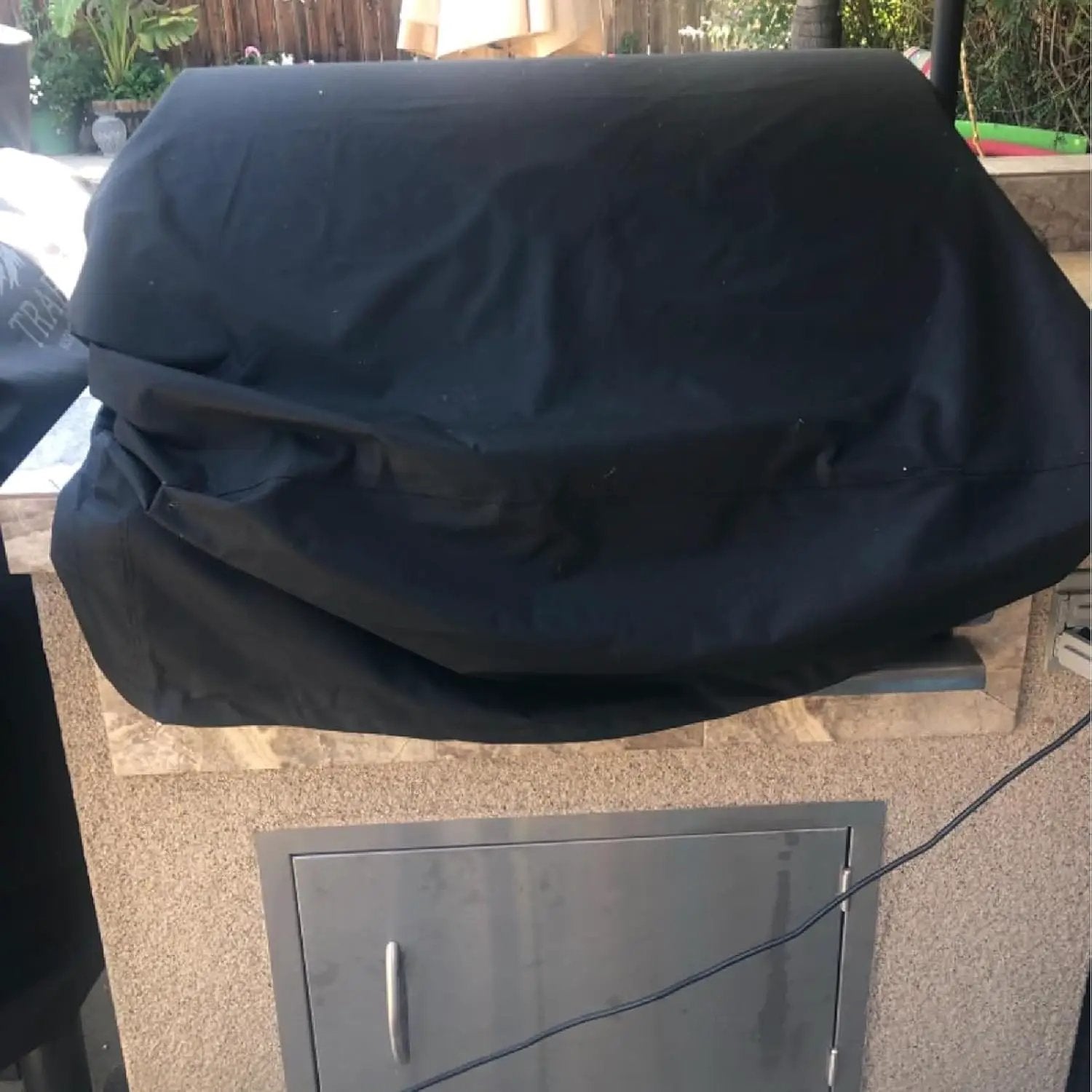 37 Inch Built-in Grill Cover for Coyote DCS Jenn-Air KitchenAid, and Lynx, 600D Heavy Duty Waterproof & Windproof Island Grill Top Cover, 38" W x 28" D x 24" H by GreenHaven Gardens